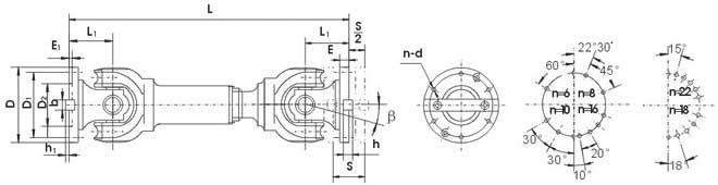 SWP-B型有伸縮短型萬向聯軸器